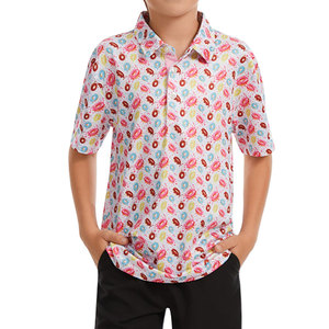 Chemises de golf pour jeunes avec logo personnalisé, polos de golf pour garçons et filles, textiles confortables et performants pour les séances d'entraînement et les événements de club - Product Image 1