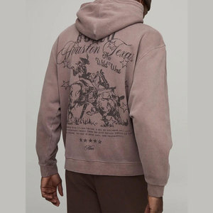 Sweat-shirt à capuche oversize pour homme noir, imprimé 'Peace Stop Wars', style streetwear, pour l'automne, en molleton bouclette, avec poche, sérigraphie - Product Image 5