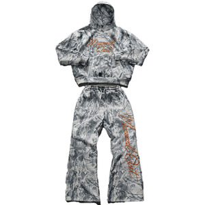 Ensemble de sweats à capuche pour hommes en deux pièces, motif camouflage Real Tree, design brodé personnalisé, coton tricoté de haute qualité, streetwear, fournisseur en gros - Product Image 3