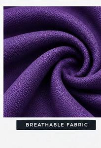 Camiseta Deportiva de Verano para Hombre, Color Morado Sólido, Cuello Redondo, Ecológica, con Serigrafía, de Secado Rápido, Tejida, 95% Algodón - Product Image 3