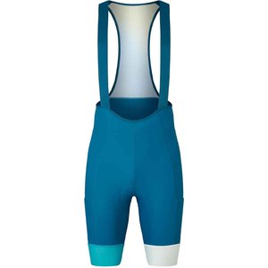 Men Fitted <b>Bib</b> Shorts Blue Moisture Wicking Breathable Quick Dry Spandex Nylon Short Length Customizable - Product Image 2