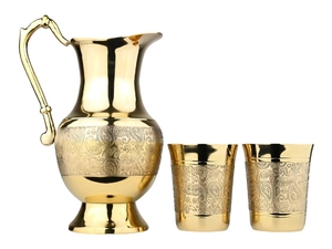 Juego de jarras de cobre hecho a mano con cobre puro de alta calidad por expertos artesanos. El tradicional - Product Image 4