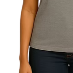 Camiseta Gráfica Gris para Mujer, Estilo Casual, Urbano, Cómodo, Suave, Ropa de Moda para Uso Diario - Product Image 4