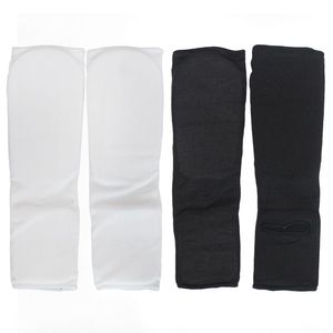 Protège-tibias en mousse blanche réglables, protections respirantes pour le dessus du pied pour l'entraînement de boxe, taekwondo et karaté - Product Image 3