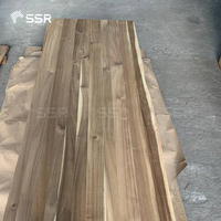 SSR VINA - Plan de travail en bois d'acacia à bord collé - Planches de bois d'acacia à bord vivant pour plans de travail DIY
