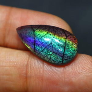 Australian <b>Opal</b> Doublet Monarch Stone Handmade <b>Opal</b> Doublet Butterfly Jewelry Green Fire <b>Opal</b> Stone for Jewelry Making Gemstone - Product Image 4