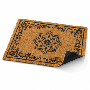 Alfombras de Coco Abstractas Modernas de Primera Calidad, Hechas a Mano, Antideslizantes, con Respaldo de Goma para Exteriores, Directamente del Fabricante en India - Product Image 1