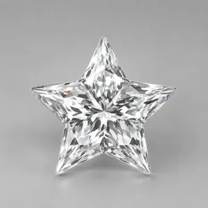 Diamante suelto de 5 puntas en forma de estrella, 2.50 quilates, claridad VVS-VS, color DEF, diamante CVD de corte elegante, piedras de diamante sostenibles - Product Image 3