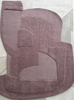 Tapis en laine indien moderne, fabriqué directement par le fabricant, tufté à la main avec des formes abstraites, pour les maisons et les intérieurs tendance.