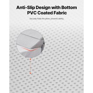 Almohada de cuña de cama de 76 "x 10" x 6 "para lectura de cabecero y relleno de huecos de descanso en cama que llena huecos de 0-7" - Product Image 5