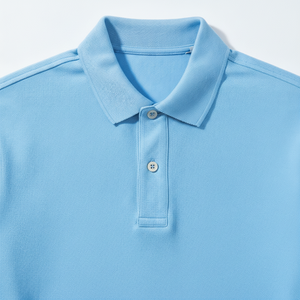 เสื้อโปโลผู้ชายสีฟ้าสดใส สไตล์สตรีทแวร์ แขนครึ่งตัว น้ำหนักเบา ไซส์ใหญ่ ราคาประหยัด - Product Image 5