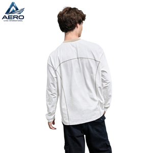 Chemises à manches longues pour hommes très demandées, chemises élégantes à coupe ajustée en blanc, vêtements décontractés pour l'extérieur, t-shirts pour hommes - Product Image 2