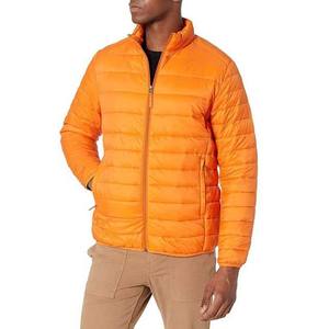 High Street 2025 <b>Men's</b> Waterproof Puffer Jacket Customized <b>Long</b> Sleeve Polyester Zipper Closure Winter <b>Coat</b> with OEM Service - Product Image 2