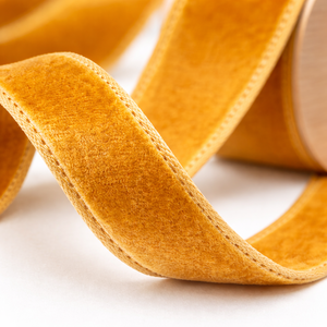 ริบบิ้นกำมะหยี่โพลีเอสเตอร์ 100% หน้าเดียว ขนาด 20 มม. ยี่ห้อเนลกามัล อินดัสทรีส์ ทนต่อการหดตัว เนื้อนุ่ม หรูหรา สำหรับตกแต่ง - Product Image 2