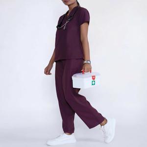 Ensemble de blouses médicales personnalisées avec logo OEM, coupe ajustée, uniforme d'infirmière, vêtements de travail pour hôpital, pour hommes et femmes - Product Image 1