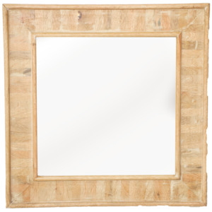 Handcrafted Wood <b>Framed</b> Mirror Home Decor | OEM Custom Wholesale MOQ 50 Pcs - Product Image 1