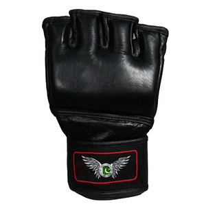 ถุงมือฝึกซ้อม MMA ระดับพรีเมียม สำหรับการฝึกซ้อมและการต่อสู้แบบ Grappling ถุงมือ MMA แบบนิ้วเปิด พร้อมสายรัดข้อมือปรับได้ - Product Image 2