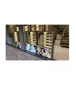 Luxury Optical <b>Display</b> Furniture Spectacle Frame <b>Wall</b> Rack LED Shelving Optical Store <b>Display</b> Units Modern Retail Setup - Product Image 2