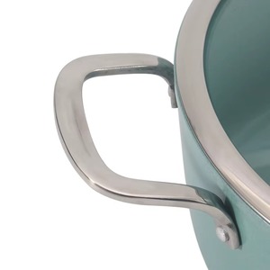 Hermosas Cacerolas Forjadas con Revestimiento Cerámico y Tapa de Vidrio, Bellamente Elaboradas por KHOOSI OVERSEAS - Product Image 3