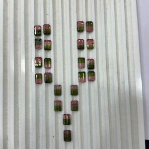 Offre Spéciale – Pierres Précieuses Afghanes Naturelles Bicolores en Tourmaline Taille Émeraude, Qualité Premium Certifiée IGI, Vente en Gros AAAA - Product Image 3