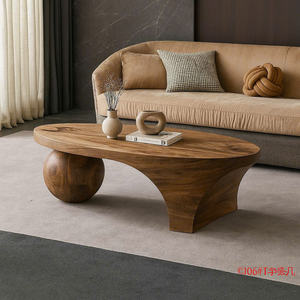 Mesa de Centro de Madera Natural Hecha a Mano con Borde Natural, Estilo Moderno y Antiguo, de Luxali Vietnam Supplier - Product Image 3
