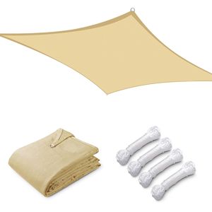 Tenda Parasole Rettangolare Beige 20 x 16 - Elegante Prodotto per Esterni Categoria: Tende e Reti Ombreggianti - Product Image 1