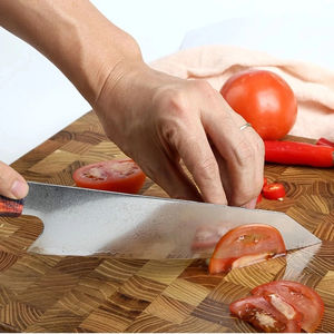 Cuchillo de Cocina de Acero de 8 Pulgadas con Mango de Madera, Nuevo Diseño - Product Image 3