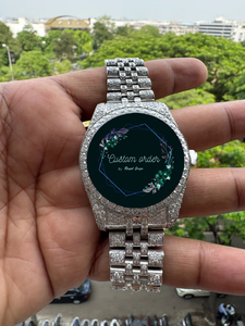 Reloj Deportivo de Lujo para Hombre con Diamantes Moissanite, Directo de Fábrica, Esfera de 41 mm, Caja y Correa de Acero Inoxidable, Venta Especial, Personalizable - Product Image 4