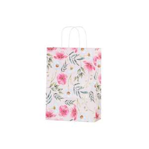 Bolsa de Compras Clásica de Papel Kraft Reciclable con Asa Personalizada para Comida para Llevar, Regalos, Cestas, Precio al por Mayor - Product Image 4