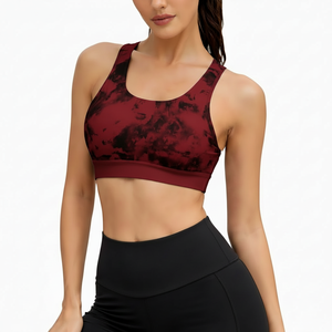 Women's Lightweight Comfortable Breathable Seamless Yoga Sports Bra Plus Size Backless Four-Way Stretch High Support Front - Product Image 2