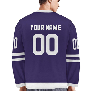 Jersey de Hockey sobre Hielo de Alto Rendimiento, Logotipo Personalizado Impreso, Uniforme de Equipo, Ropa Deportiva Transpirable y Duradera, Ropa de Hockey - Product Image 3