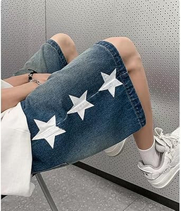 <b>Men's</b> Shorts Denim <b>Jeans</b> Pants Vintage Streetwear Baggy <b>Jeans</b> Shorts <b>For</b> <b>Men</b> Breathable Woven Mid Spring Summer Shorts - Product Image 5