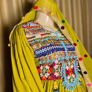 Robes afghanes pour femmes, mode féminine, grandes tailles, manches longues, design magnifique, robes traditionnelles afghanes, robes bohèmes Banjara - Product Image 2