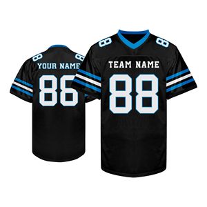 Camiseta de fútbol americano juvenil, poliéster, malla, ajuste cómodo, talla personalizada, impresión DTF, proveedor, material escolar, entrega rápida - Product Image 1