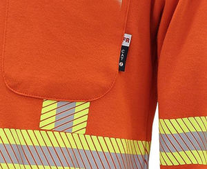 Chemise de travail pour homme, manches longues, boutonnée, veste uniforme, logo personnalisé - Product Image 5