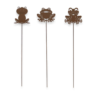 Décoration de jardin nordique en métal, piquet à fleurs, moulin à vent extérieur résistant aux intempéries pour la pelouse, thème végétal, style rustique - Product Image 6