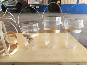 Vietnam Manufacturer Bamboo Cup Holder Handle Drink Carrier Eco Friendly Bulk Supplier Export - Product Image 2