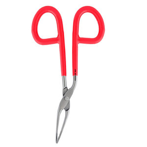 Moldeador de cejas para el cuidado de las cejas del vello facial Uso de maquillaje Pinzas Rojas Juego de tijera Punta recta portátil en forma de tijera - Product Image 6