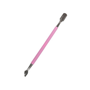 Outil de nettoyage des ongles en acier inoxydable de haute qualité, couleur personnalisable, professionnel, double extrémité, grattoir à cuticules, poussoir à gel pour cuticules - Product Image 4