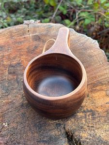 Handcrafted Wooden <b>Cup</b> <b>Reusable</b> Drinking Mug Wooden Coffee <b>Cup</b> Natural Wood Beverage Mug - Product Image 3