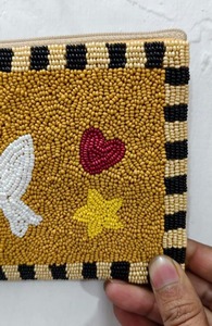 กระเป๋าใส่เหรียญคาวบอยบีไมน์ ทำด้วยมือ สไตล์ตะวันตก ขนาดเล็ก ปิดด้วยซิป ผ้าแคนวาส - Product Image 2