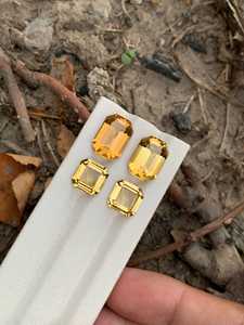 พลอยซิทรินธรรมชาติทรงแปดเหลี่ยมสีเหลือง คริสตัลหลวมๆ รับรองโดย IGI เหมาะสำหรับทำเครื่องประดับ แหวน จี้ สร้อยคอ - Product Image 6