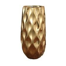 Hammered Metal Flower <b>Vase</b> Golden Decorative Flower <b>Vase</b> for Home Decor Living Room Table Centerpiece - Product Image 6