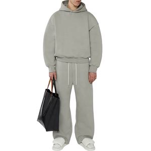 Vente en gros sweat à capuche personnalisé à épaules tombantes 400 gsm avec logo du fabricant sweats à capuche surdimensionnés à fermeture éclair complète pour hommes - Product Image 6