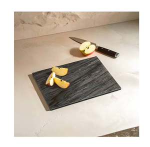 Planche à découper et à servir carrée en marbre robuste, épaisseur 1,5 cm, durable, compatible lave-vaisselle, U F International MCB-71 - Product Image 2