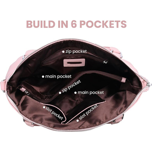 Sac fourre-tout de voyage pour femme en cuir véritable, forme demi-lune, avec bandoulière, fermeture éclair, grande capacité, tendance - Product Image 5