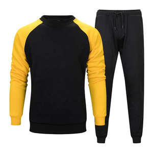 Ensemble de survêtement polaire uni pour homme avec logo personnalisé, sweat à capuche et pantalon de jogging, 2 pièces, fermeture à cordon de serrage pour la vente en gros - Product Image 3