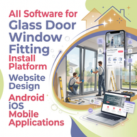 Aplicaciones móviles Android iOS, diseño de sitios web, software de IA para instalación de puertas y ventanas de vidrio, software de IA ERP CRM, WordPress, Shopify