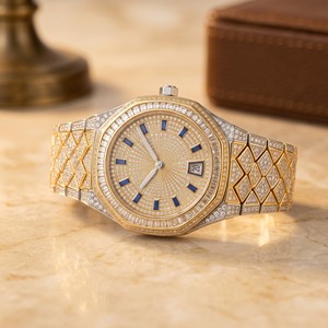 Nuevo Reloj Cuadrado de Lujo Moderno con Diamantes para Hombre, Reloj de Pulsera Mecánico Resistente al Agua para Hombre - Product Image 5