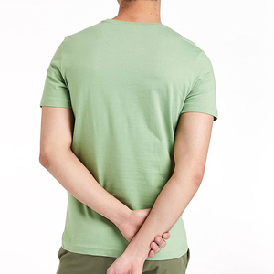 Camiseta de punto personalizada con logo bordado y estampado, de manga corta, para hombre, de alta calidad, 100% algodón. - Product Image 3
